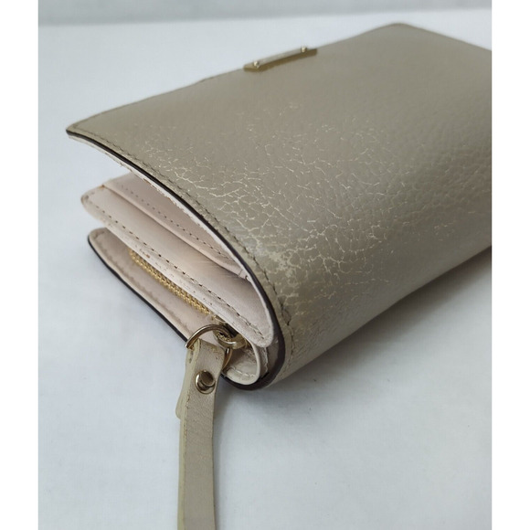 Kate Spade New York Gray Leather Credit Card ID Window Bifold Wallet - Picture 8 of 15